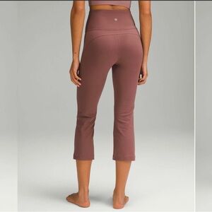Lululemon dark oxide brown groove Highrise crop pants size 4 23”